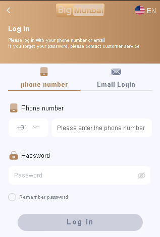 Big Mumbai Login